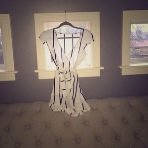 White striped romper